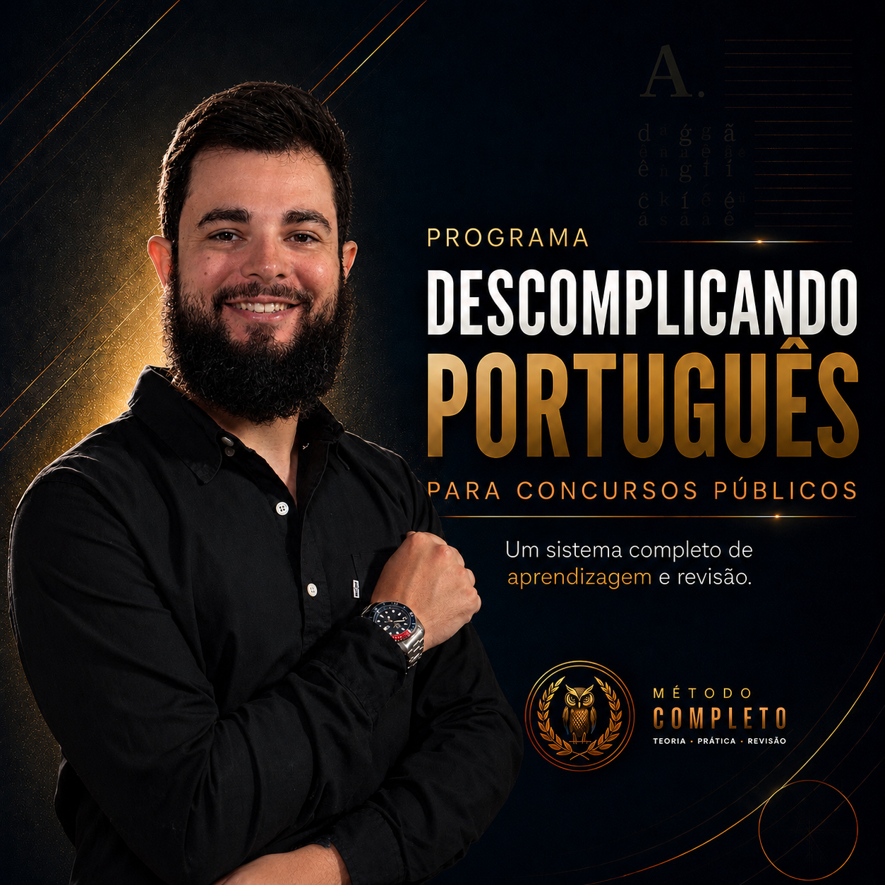 Foto do professor — Descomplicando Português